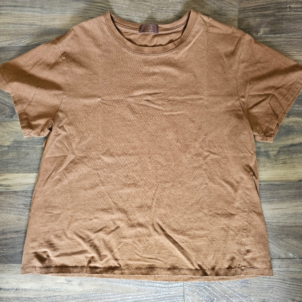 Nuuds Everyday t-shirt, women's large, chocolate